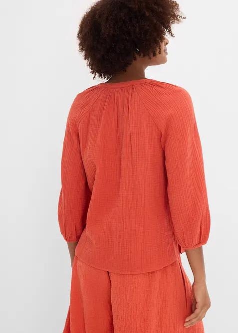 Blusa oversize in mussola, bonprix