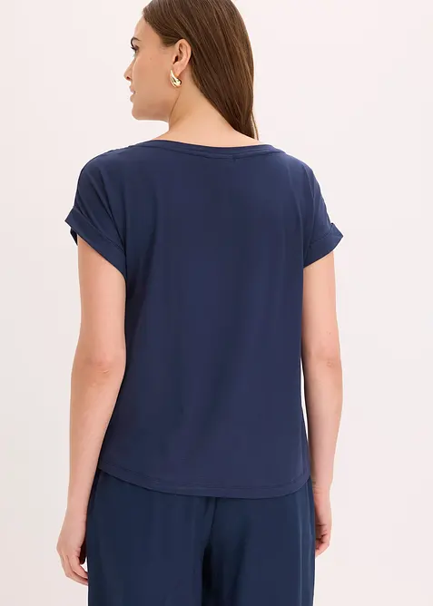 Maglia con pizzo traforato, bonprix