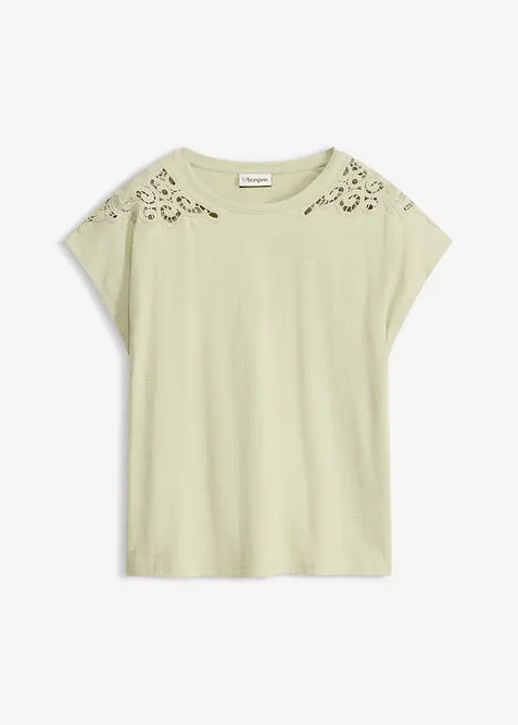 Maglia con dettagli in pizzo, bonprix