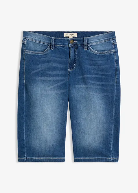Bermuda di jeans elasticizzati comfort, bonprix