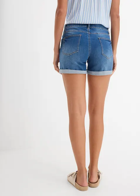 Shorts di jeans, vita media, bonprix