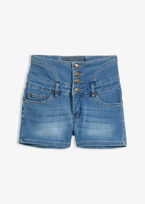 Shorts di jeans a vita alta, bonprix