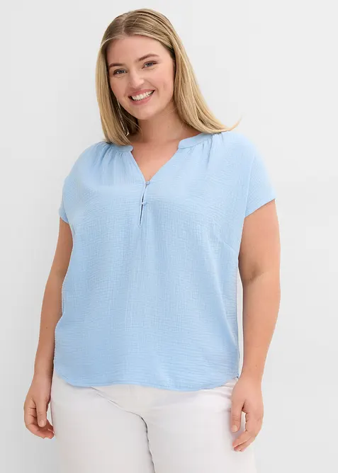 Top in mussola di puro cotone, bonprix