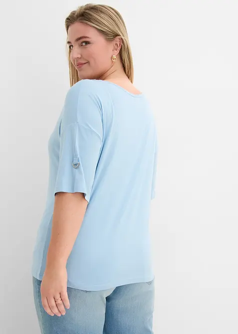 T-shirt con scollo a barca, bonprix