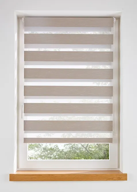 Tenda a rullo doppia in tessuto strutturato, bonprix