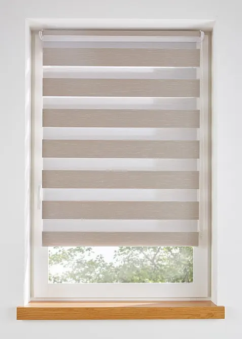 Tenda a rullo doppia in tessuto strutturato, bonprix