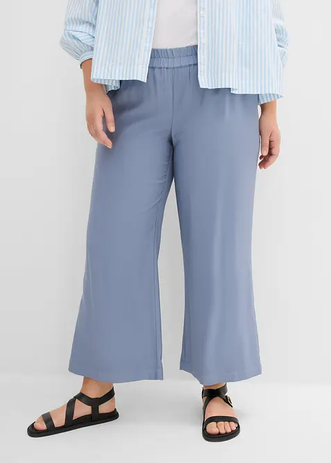 Pantaloni culotte in misto viscosa morbido, bonprix