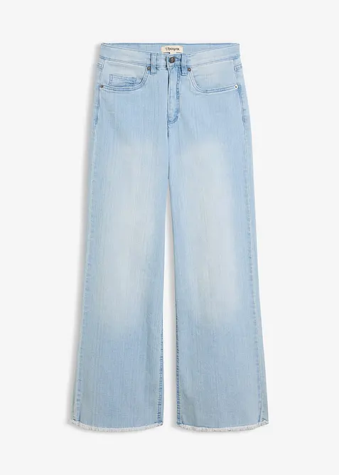 Jeans wide leg, vita alta, bonprix
