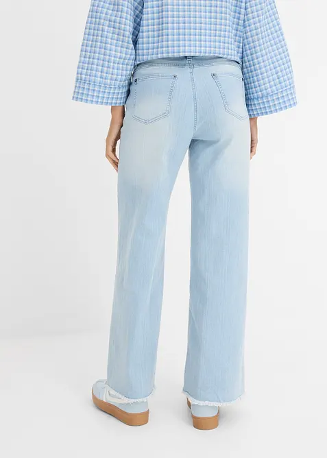 Jeans wide leg, vita alta, bonprix