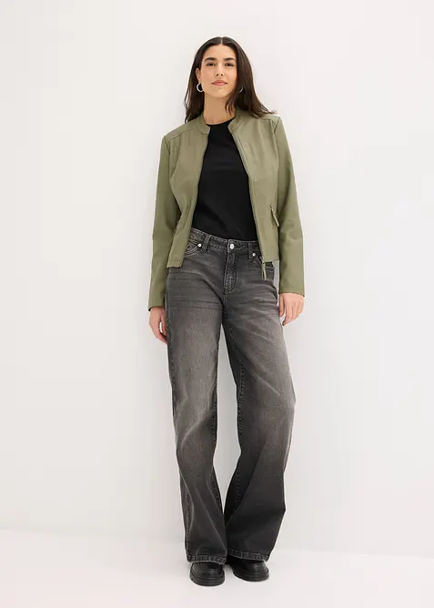 Giacca in similpelle di pura viscosa, bonprix