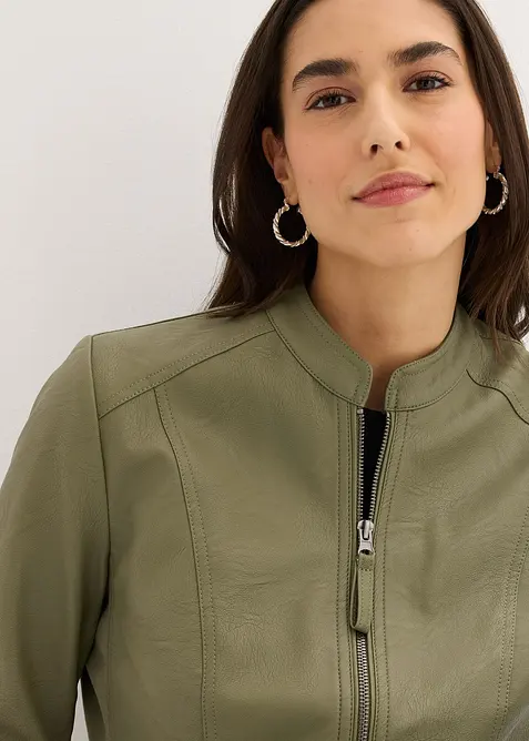 Giacca in similpelle di pura viscosa, bonprix