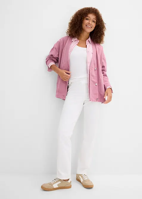 Treggings in twill di misto cotone elasticizzato, bonprix