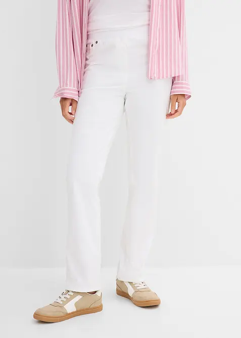 Treggings in twill di misto cotone elasticizzato, bonprix