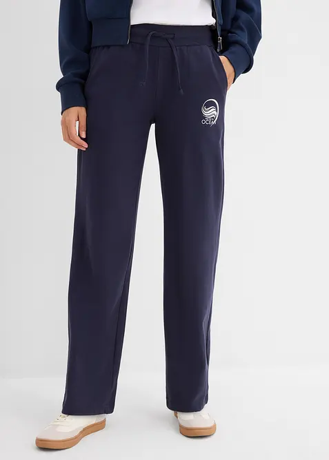 Pantaloni in felpa di puro cotone, bonprix