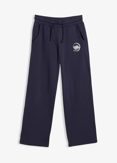 Pantaloni in felpa di puro cotone, bonprix