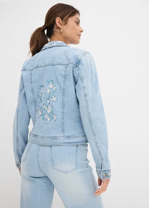 Giacca di jeans ricamata, bonprix