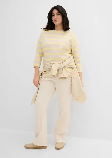 Maglia lunga in cotone biologico pesante, bonprix