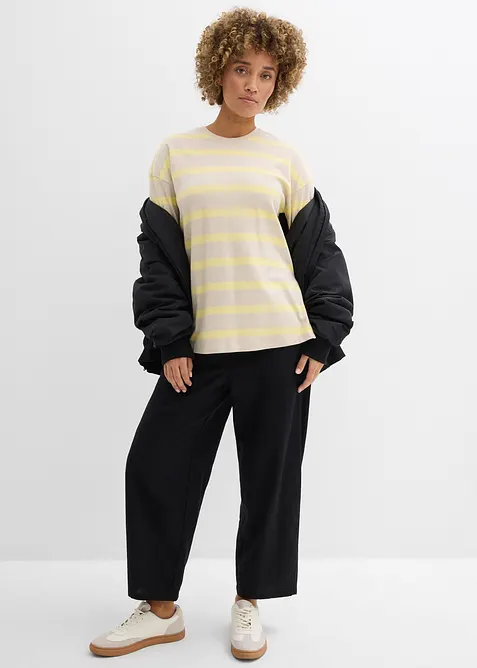 Maglia lunga in cotone biologico pesante, bonprix