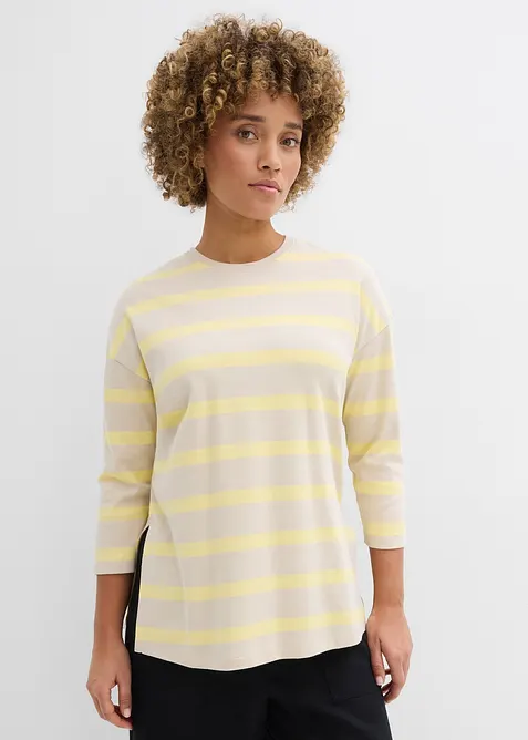 Maglia lunga in cotone biologico pesante, bonprix