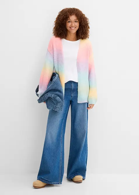 Cardigan in morbido filato misto lana grosso, bonprix