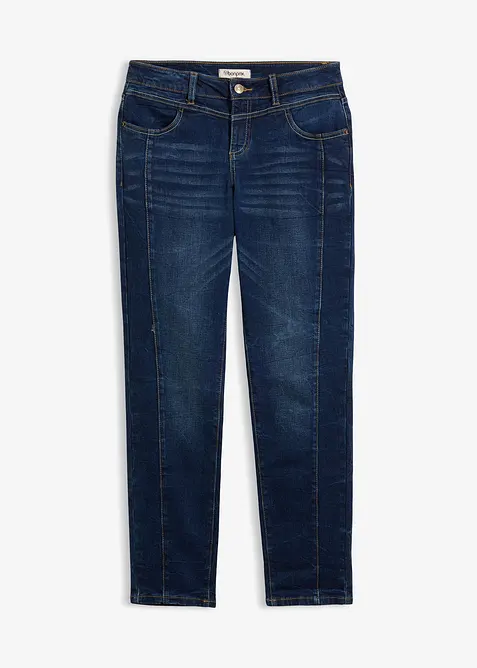 Jeans straight, vita media, bonprix
