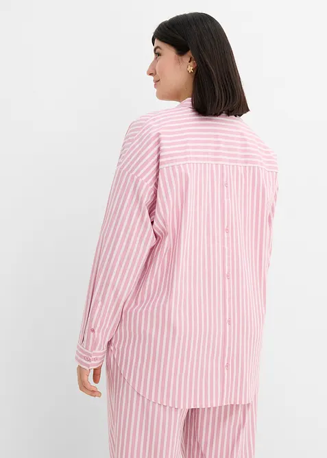 Camicetta oversize in popeline di cotone, bonprix
