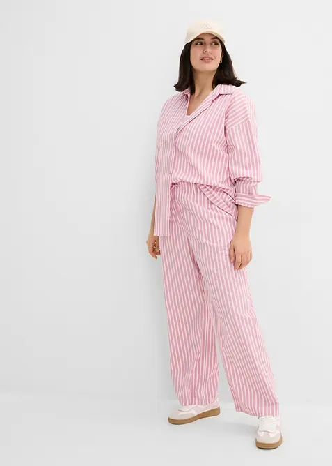 Camicetta oversize in popeline di cotone, bonprix