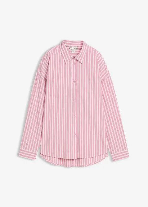 Camicetta oversize in popeline di cotone, bonprix