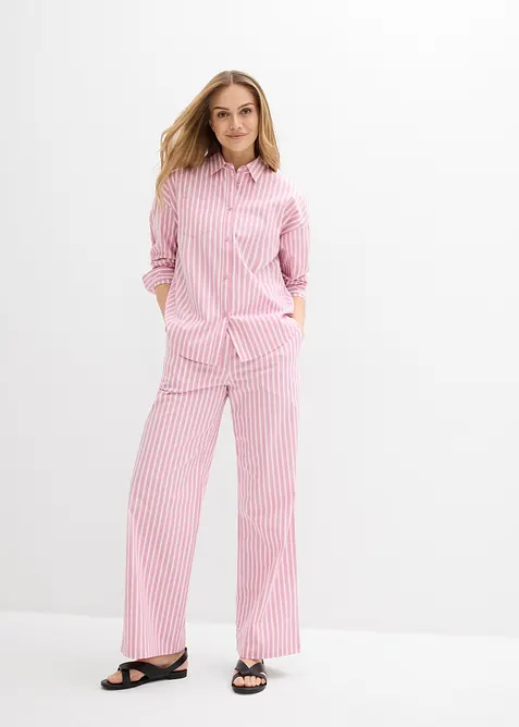 Camicetta oversize in popeline di cotone, bonprix