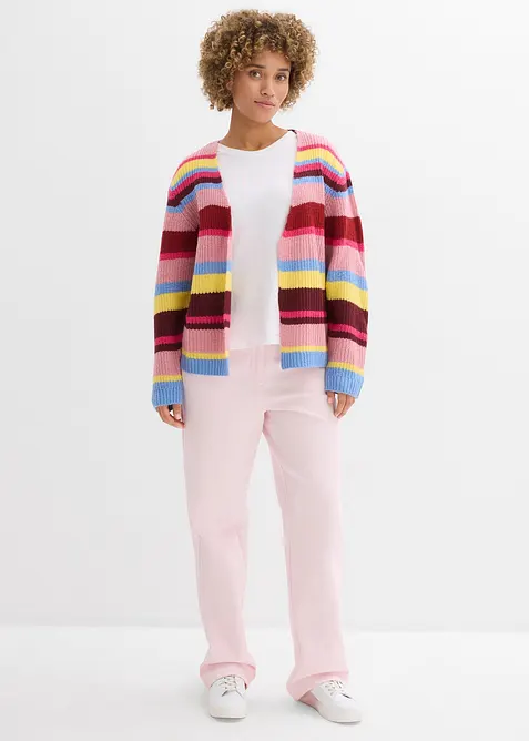 Pantaloni a palazzo con cinta comoda, vita alta, bonprix