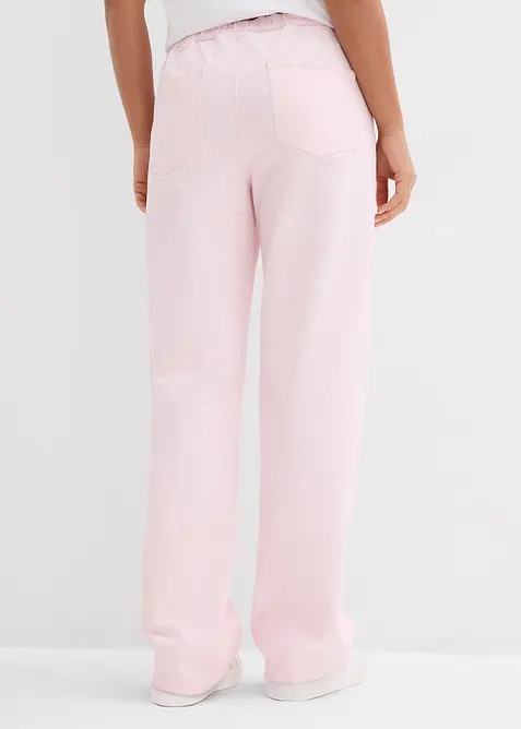 Pantaloni a palazzo con cinta comoda, vita alta, bonprix