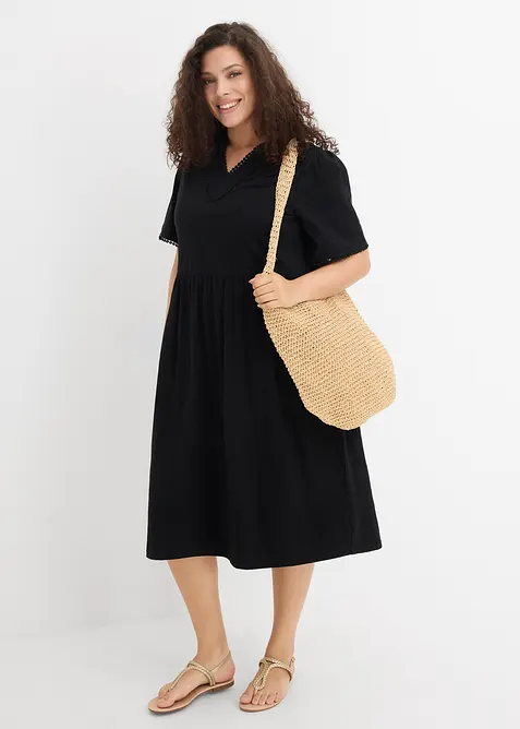 Abito in maglina di puro cotone, bonprix