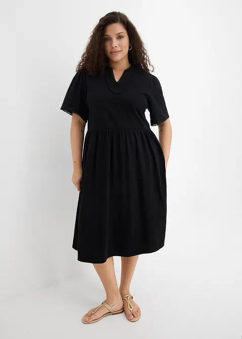 Abito in maglina di puro cotone, bonprix