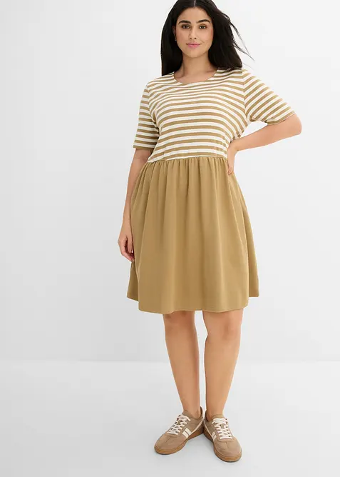 Abito in maglina di puro cotone, bonprix