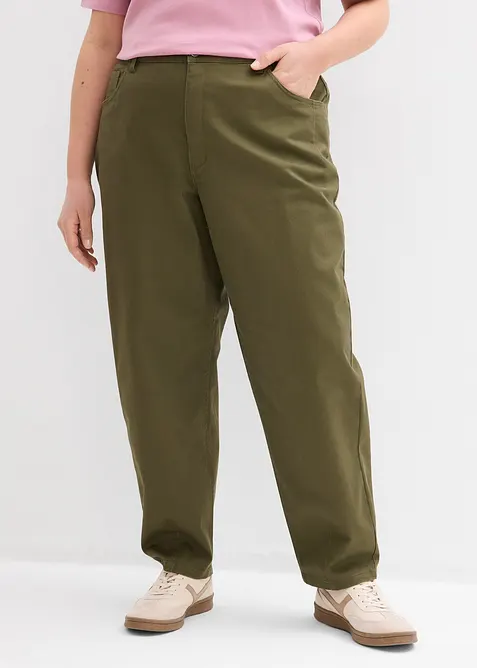 Pantaloni barrel con elastico in vita, bonprix
