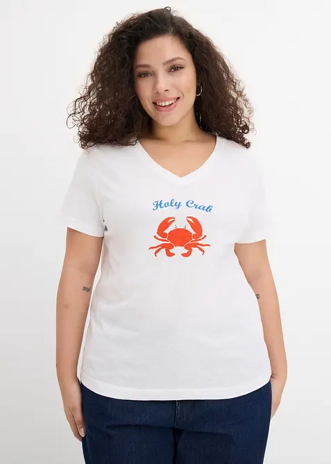 T-shirt in puro cotone, bonprix