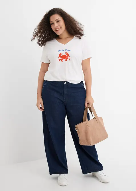 T-shirt in puro cotone, bonprix