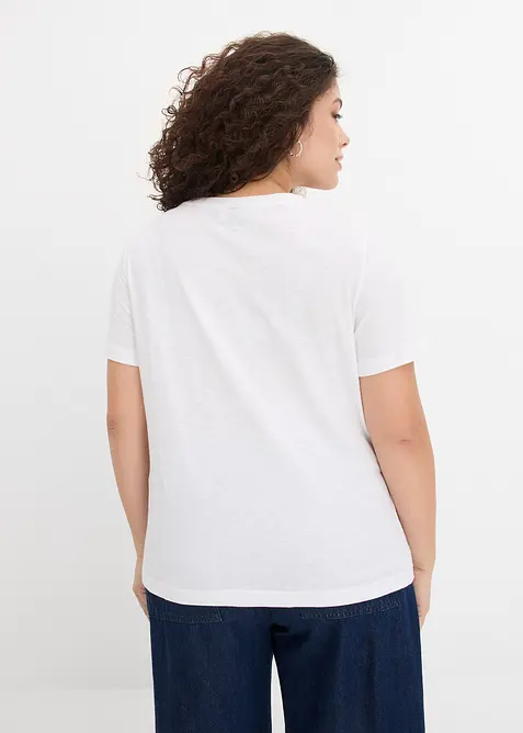 T-shirt in puro cotone, bonprix