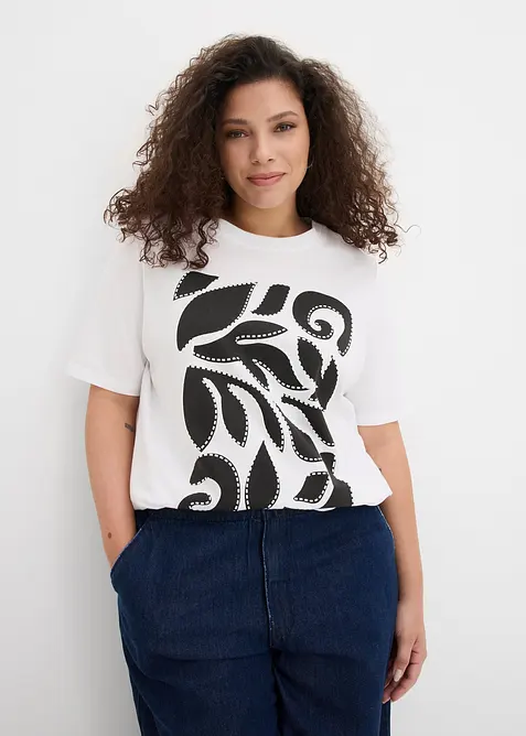 T-shirt in puro cotone, bonprix