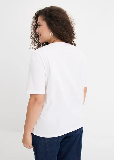 T-shirt in puro cotone, bonprix