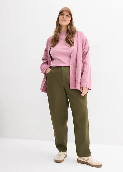 Pantaloni barrel con elastico in vita, bonprix