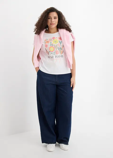 T-shirt in puro cotone, bonprix