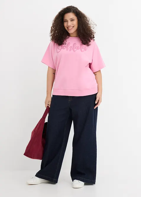 Felpa in misto cotone, bonprix