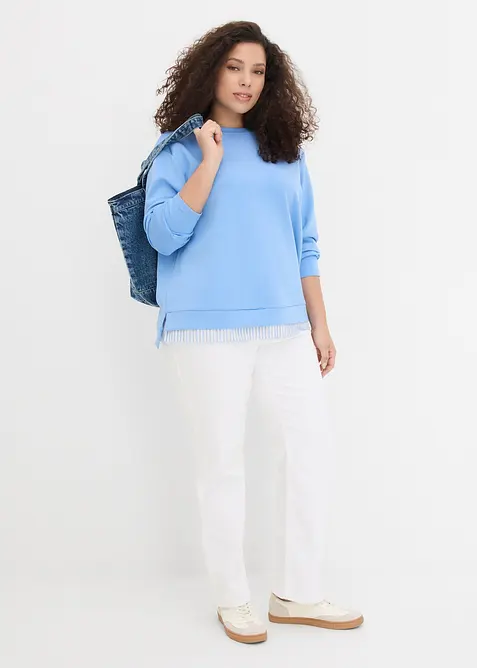 Felpa in puro cotone, bonprix