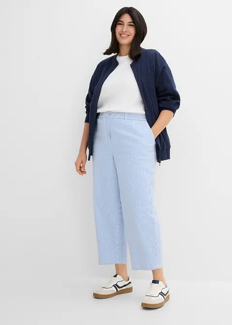 Pantaloni barrel con cinta comoda, vita alta, bonprix