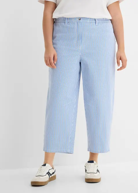 Pantaloni barrel con cinta comoda, vita alta, bonprix