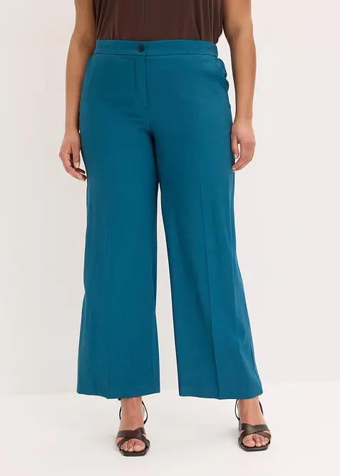 Pantaloni larghi leggeri con viscosa, bonprix