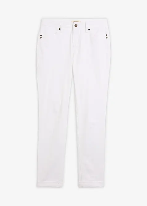 Jeans elasticizzati straight, vita media, bonprix