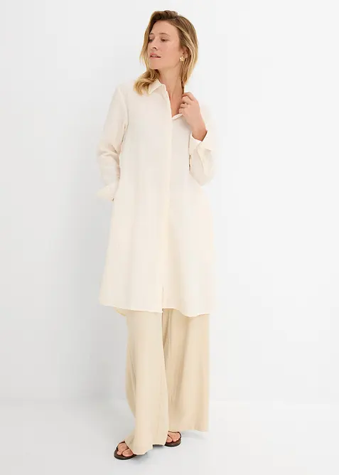 Camicetta lunga in misto viscosa morbido, bonprix