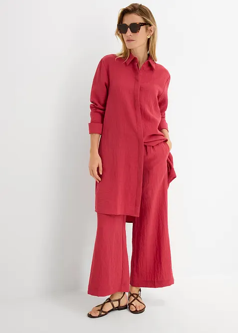 Camicetta lunga in misto viscosa morbido, bonprix